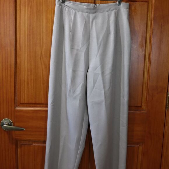 Boulevard De Paris Vintage Gray Pantsuit Medium Office Career Professional 10 - Picture 7 of 16